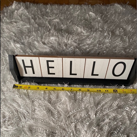 None Other - Hello and Welcome Flip Farmhouse Sign